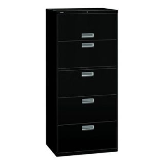 HON 600 Series 30 W Five Drawer Lateral File with Posting Shelf