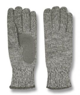 Isotoner Womens Microluxe Lined Marled Stretch Knit Gloves, One Size, Oxford Heather