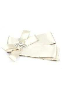 Nina Bridal Sash / Satin Jeweled Belt   ISABELLE   Power Sand   Accessory  Bridal Belts And Sashes  