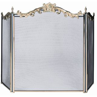 Clairmont Fireplace Screen and Bi Fold Track Free Smoked Glass Door