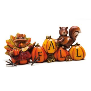 Cypress Autumn Inspiration Turkey and Squirrel Table Decor