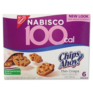 Nabisco 100 Calorie Chips Ahoy Chocolate Chip Cookie, 6 Packs/Box