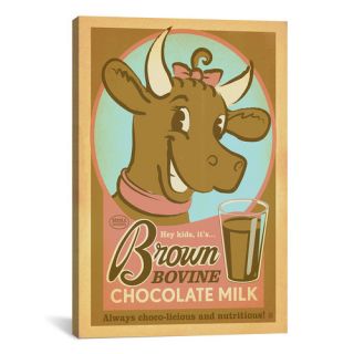 iCanvasArt Brown Bovine Chocolate Mile by Anderson Design Group
