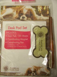 American Kennel Club Desk Pad Set ~ King Charles Spaniel  Memo Paper Pads 