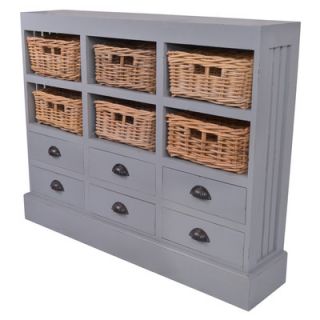 Jeffan Nantucket 6 Drawer and 6 Basket Storage Cabinet