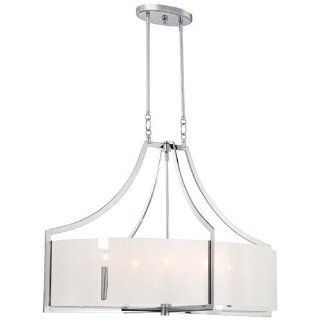 Minka Lavery 4398 77 6 Light 24.75" Height 1 Tier Chandelier from the Clart Collection, Chrome   Ceiling Pendant Fixtures  