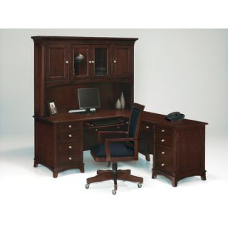 wynwood kennett square l shape executive desk with hutch