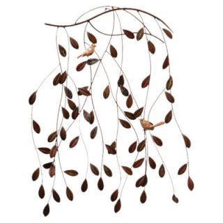 Cape Craftsmen Metal Branch and Leaves Wall Decor