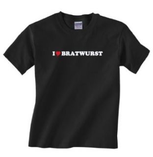 Gildan I Love Bratwurst T Shirt Clothing
