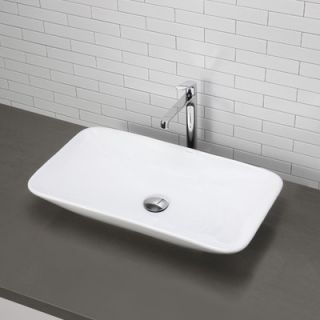 DecoLav Classically Redefined Rectangular Vessel Bathroom Sink   1479