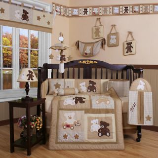Geenny Boutique Teddy Bear 13 Piece Crib Bedding Set