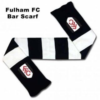 Fulham FC Crest Bar Scarf  Sports Fan Apparel  Sports & Outdoors