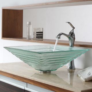 Kraus Bathroom Combos Alexandrite Glass Vessel Bathroom Sink with