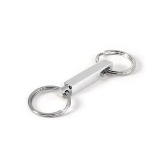 Newport Sterling Sterling Silver Square Valet Key Ring