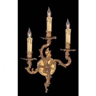 Crystorama 703 Olde World Candle Wall Sconce in Olde Brass    