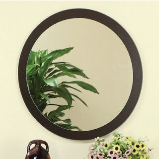 Hokku Designs Newbury Wall Mirror in Red Cocoa