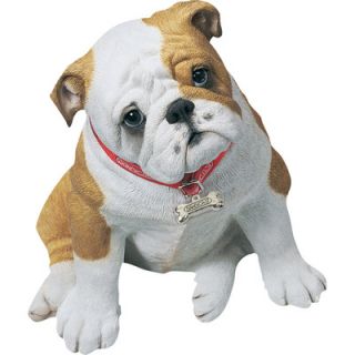 Sandicast Life Size Bulldog Pup Sculpture in Fawn