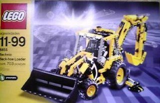 Lego # 8455 Technic Pneumatic Back hoe loader 703 pieces   made in 2003 Toys & Games