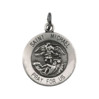 Jewelryweb Sterling Silver St. Michael Medal Pendant