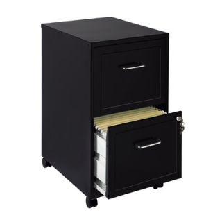 CommClad Home Office 2 Drawer Vertical Mobile File Cabinet