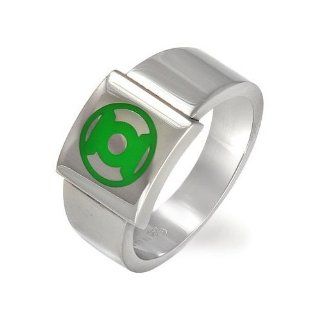 Green Lantern Logo Ring (GL SSRG19) Size 12  Sporting Goods  Sports & Outdoors