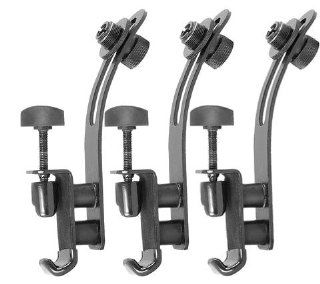 On Stage DM50 Drum Rim Microphone Clips 3 Pack Musical Instruments
