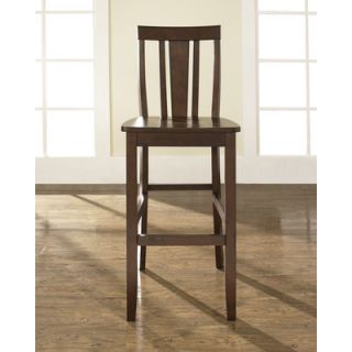 Crosley Shield Back 30 Barstool in Mahogany