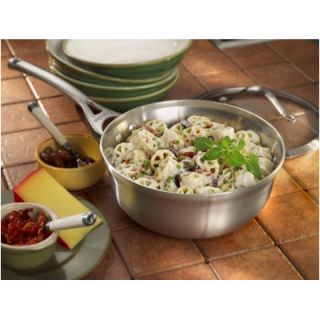 Calphalon Contemporary Stainless Steel 2 qt. Chefs Pan with Lid