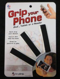 SPECIAL FACTORY SALE PRICING 3 Pack SlingGrip   Grip Your Phone, iPod, Tablet or e Reader   White Computers & Accessories