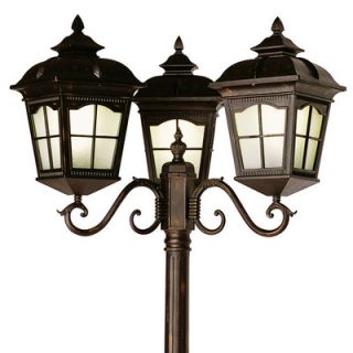Livex Lighting Hamilton 4 Light 95 Outdoor Post Lantern Set