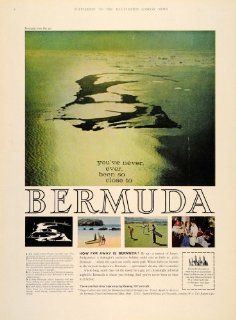 1963 Ad Bermuda Islands Travel Tourism Golf Nightlife   Original Print Ad  