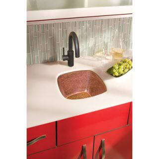 Native Trails, Inc. Small Square Hand Hammered Copper Bar Sink