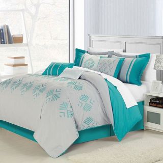 Sweet Jojo Designs Zig Zag Turquoise and Gray Bedding Collection