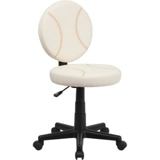 Baseball Mid Back Kids Desk Chair