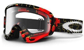 Oakley XS O Frame Youth Goggle Puzzled Red/Yellow Automotive