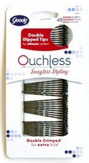 Goody Bobby Pins Ouchless Brown 48 Pieces (6 Pack) Health & Personal Care