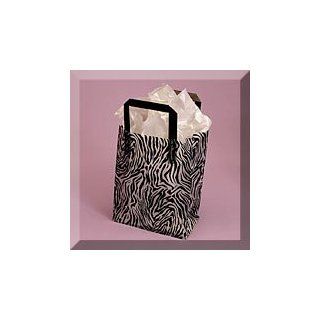 250ea   16 X 6 X 16 Zebra Premium Frosty Plastic Hdl Bag