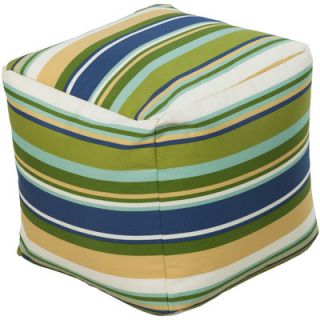 Surya Striped Outdoor Pouf
