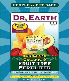 Dr. Earth 708P Organic 9 Fruit Tree Fertilizer In Poly Bag, 4 Pound  Apple Tree Fertilizer  Patio, Lawn & Garden