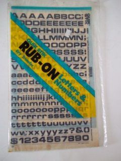 Quik Stik, 684, Rub On, Dry Transfer, Letters & Numbers, 1/2", (48 Pt), Microgramma, Black, Made in USA