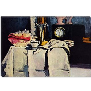 The Black Clock Canvas Wall Art by Paul Cezanne