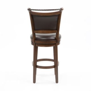 Hillsdale Furniture Calais Swivel Bar Stool in Brown Cherry