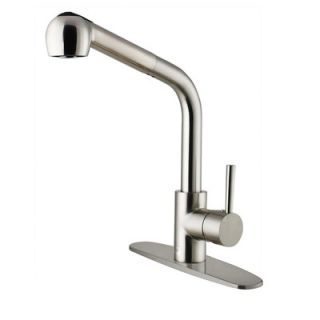 Vigo One Handle Single Hole Pull Out Spray Kitchen Faucet with Deck