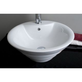 IMG Round Multi Level Single Hole Vessel Bathroom Sink
