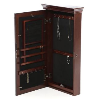 Wildon Home ® Franklin Wall Mounted Jewelry Armoire with Mirror