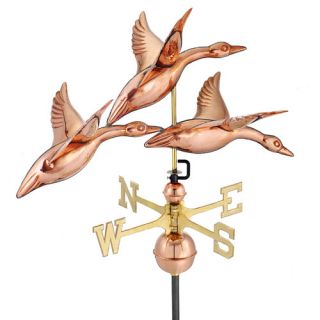 Geese in Flight Weathervane with Roof Mount