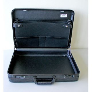 Platt Deluxe Soft Molded Attache Case in Black 12.5 x 18 x 3.5