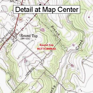 USGS Topographic Quadrangle Map   Round Top, Texas (Folded/Waterproof)  Outdoor Recreation Topographic Maps  Sports & Outdoors