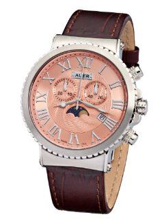 U.Auer Coral Tango AU 711 GSL Mens Chronograph SWISS ISA Watches
