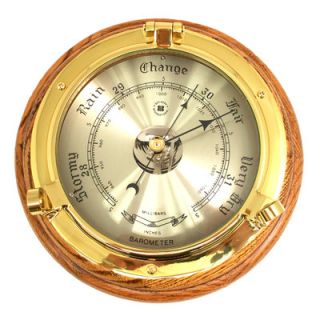 Bey Berk Brass Porthole Barometer